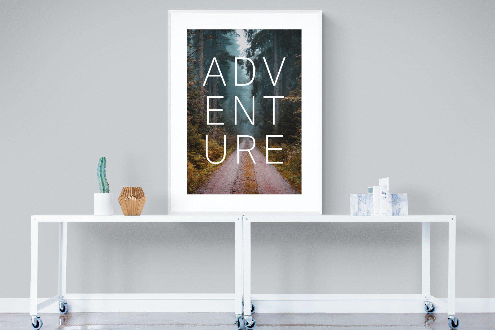 Adventure-Wall_Art-90 x 120cm-Framed Print-White-Pixalot