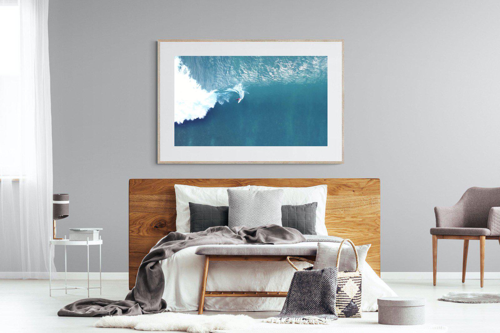 Aerial Surf-Wall_Art-150 x 100cm-Framed Print-Wood-Pixalot
