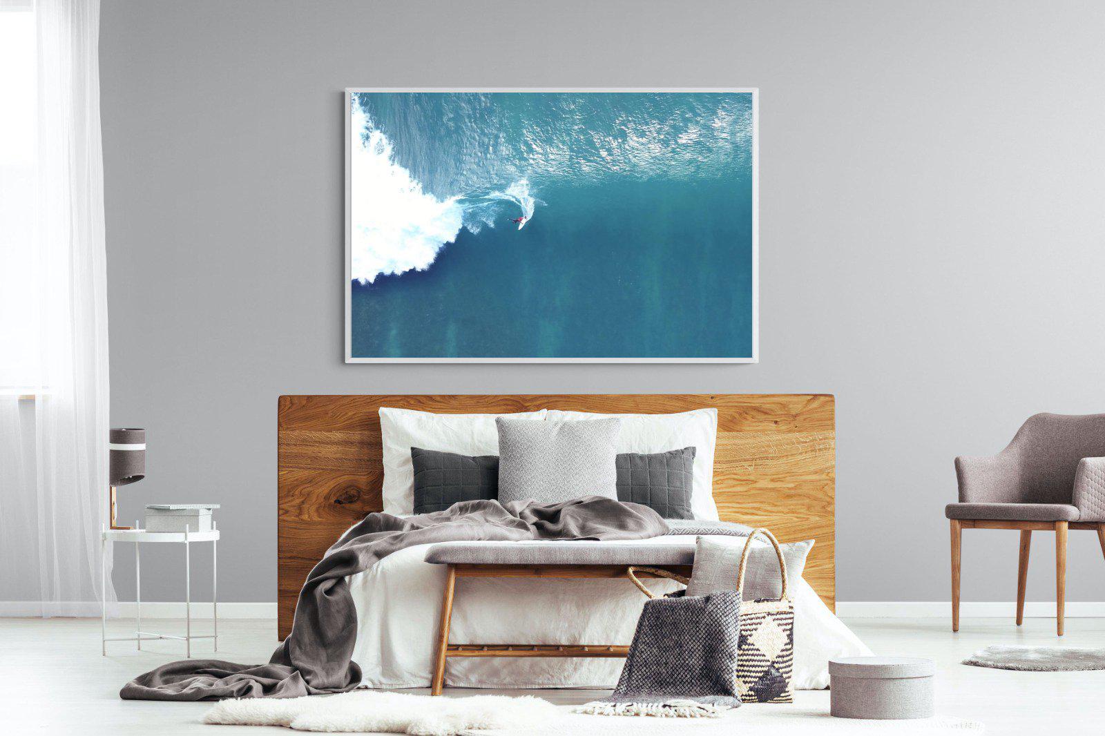 Aerial Surf-Wall_Art-150 x 100cm-Mounted Canvas-White-Pixalot