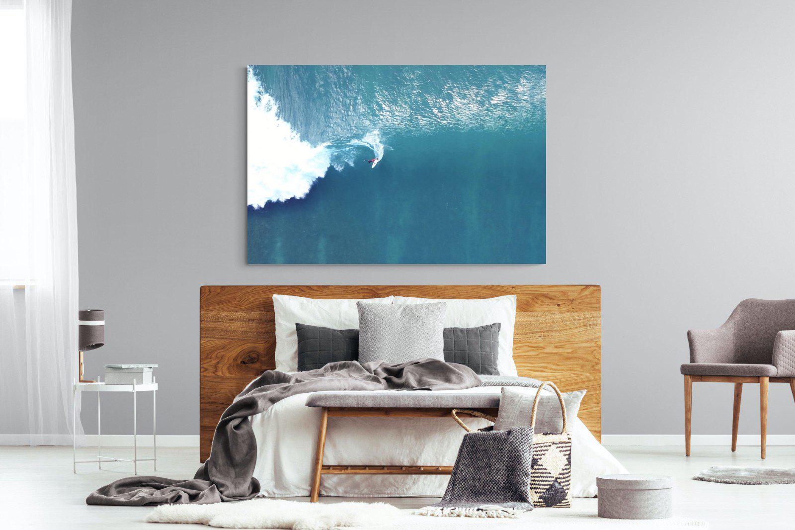 Aerial Surf-Wall_Art-150 x 100cm-Mounted Canvas-No Frame-Pixalot