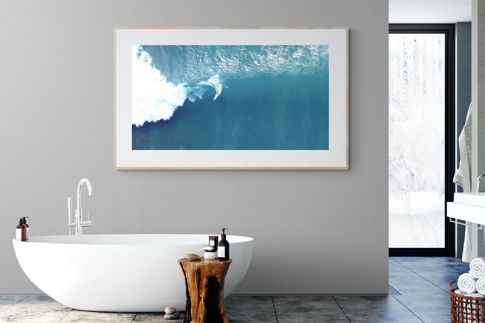 Aerial Surf-Wall_Art-180 x 110cm-Framed Print-Wood-Pixalot