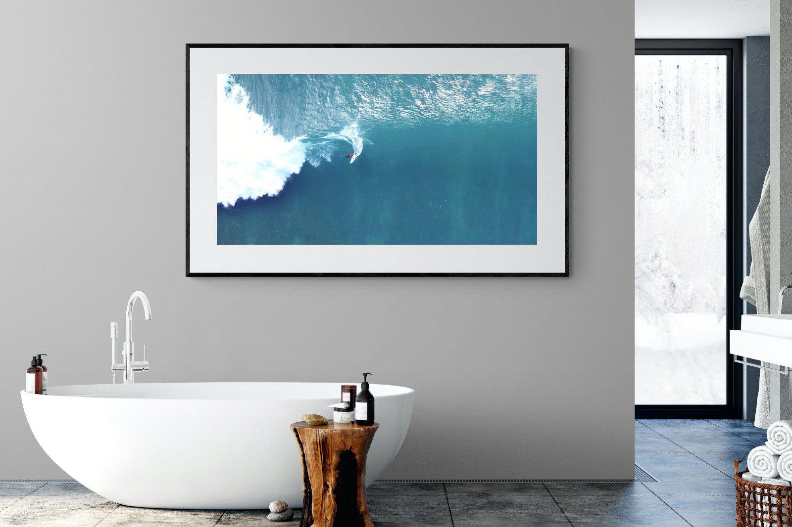 Aerial Surf-Wall_Art-180 x 110cm-Framed Print-Black-Pixalot