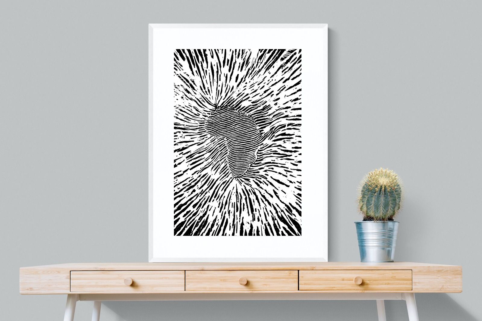 Africa Making Waves-Wall_Art-75 x 100cm-Framed Print-White-Pixalot