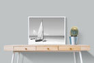 African Fishing Boat-Wall_Art-80 x 60cm-Mounted Canvas-White-Pixalot