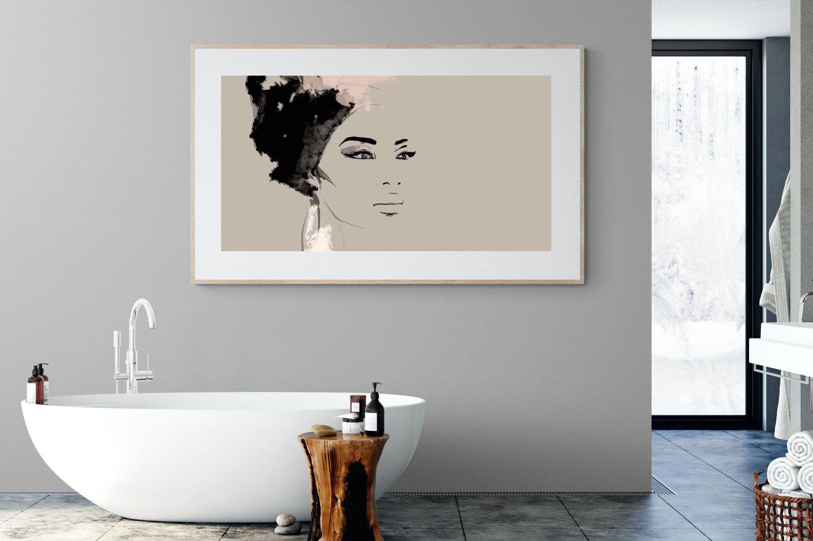 African Queen-Wall_Art-180 x 110cm-Framed Print-Wood-Pixalot