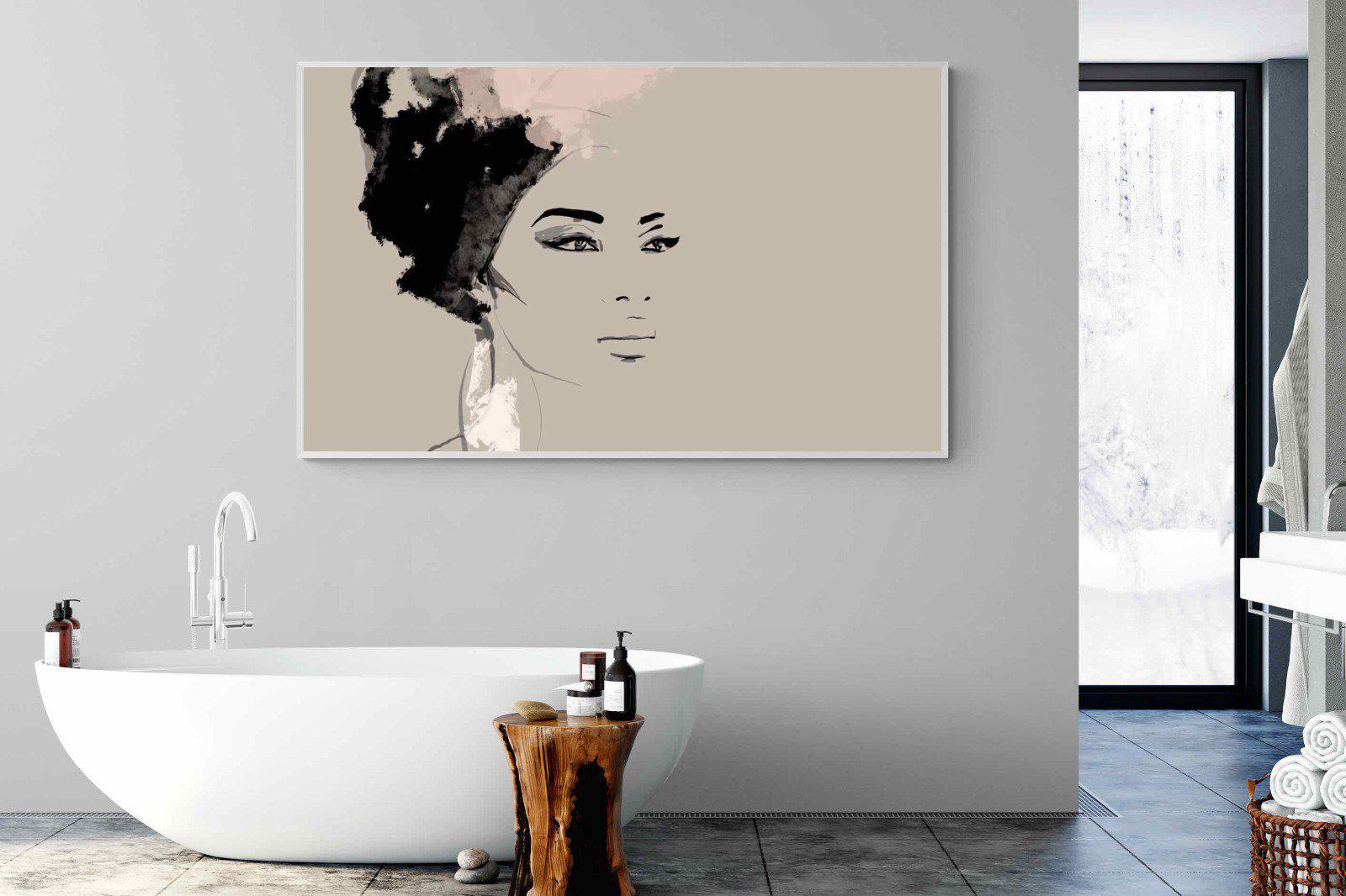 African Queen-Wall_Art-180 x 110cm-Mounted Canvas-White-Pixalot