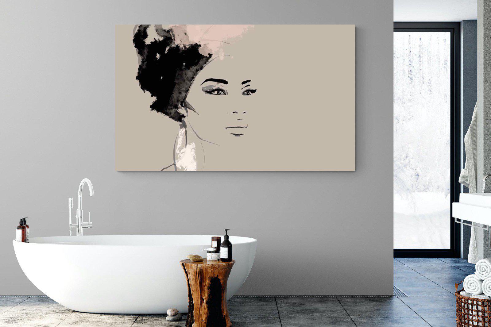 African Queen-Wall_Art-180 x 110cm-Mounted Canvas-No Frame-Pixalot