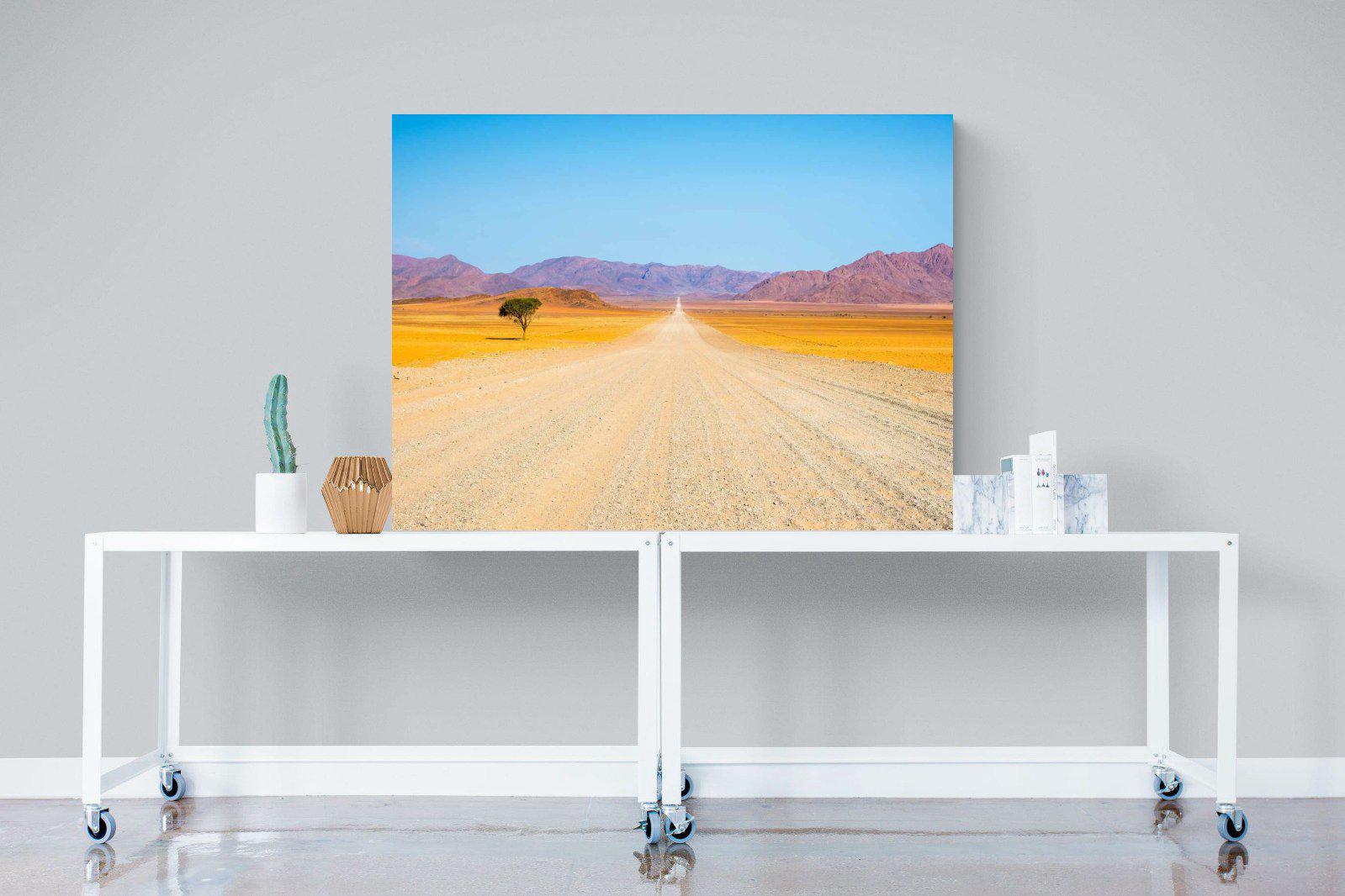 African Road-Wall_Art-120 x 90cm-Mounted Canvas-No Frame-Pixalot
