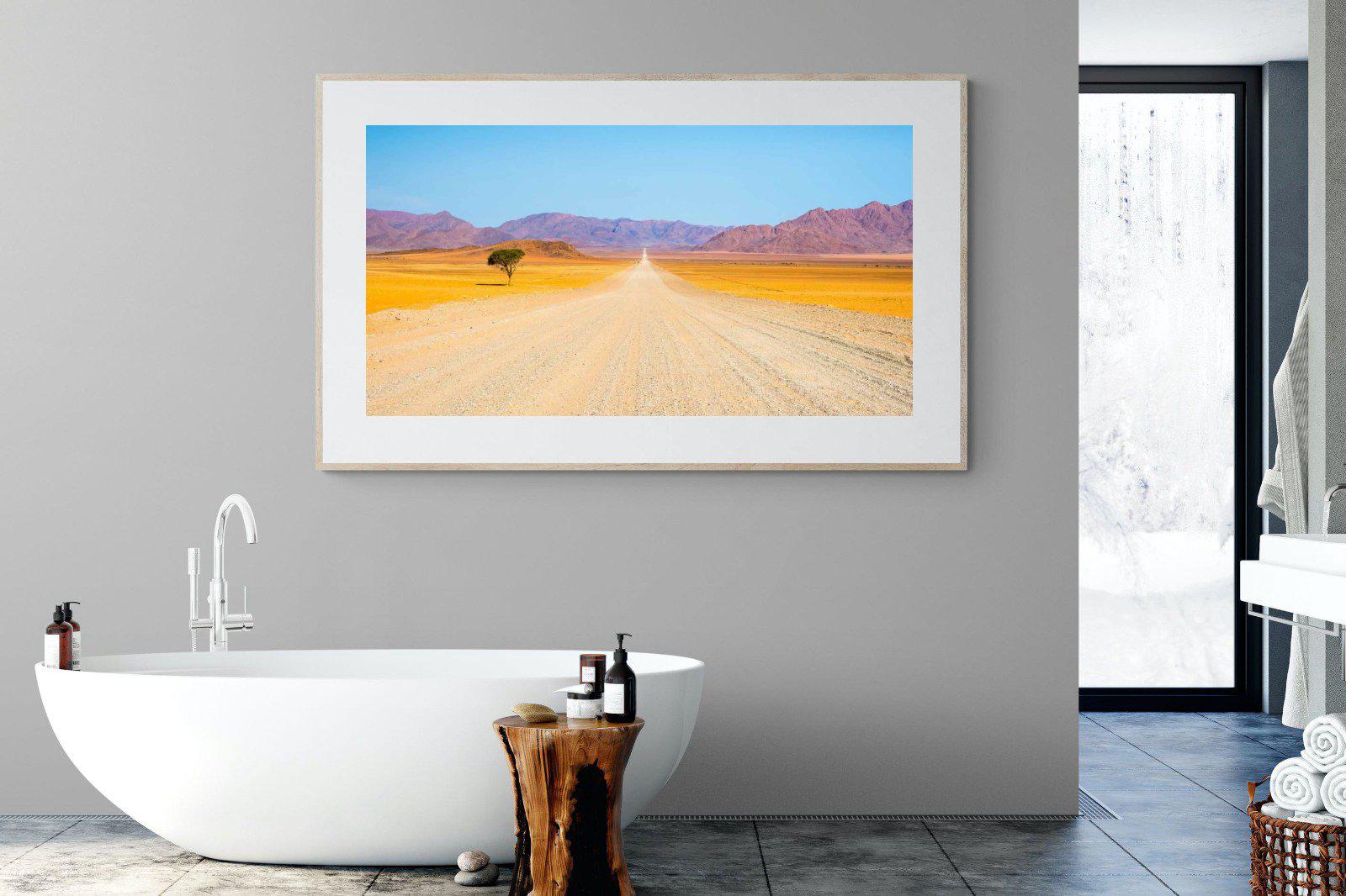 African Road-Wall_Art-180 x 110cm-Framed Print-Wood-Pixalot