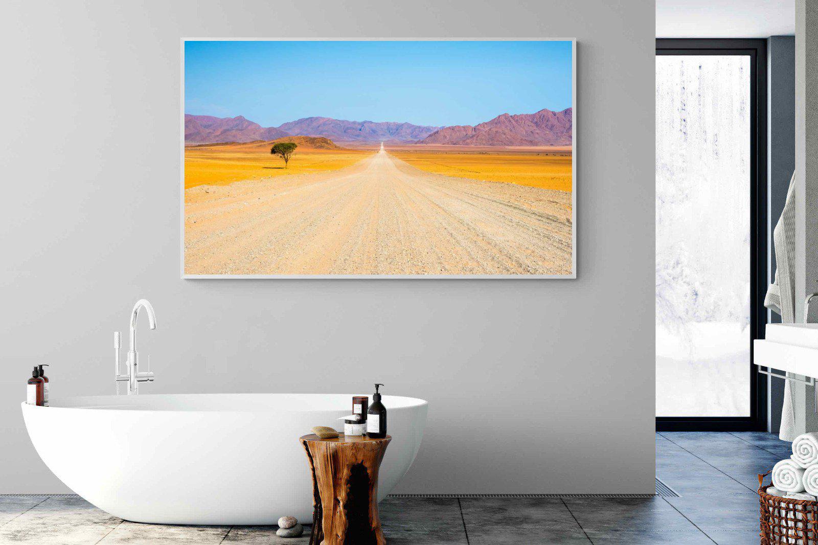 African Road-Wall_Art-180 x 110cm-Mounted Canvas-White-Pixalot