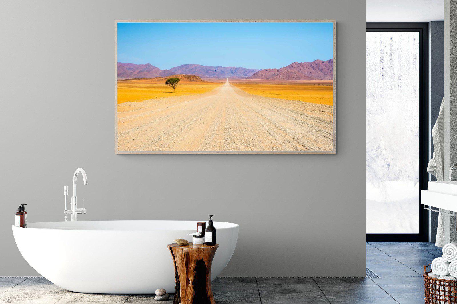 African Road-Wall_Art-180 x 110cm-Mounted Canvas-Wood-Pixalot