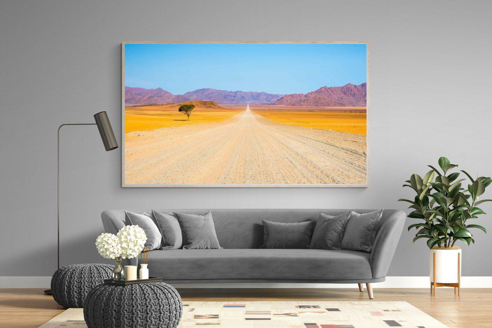 African Road-Wall_Art-220 x 130cm-Mounted Canvas-Wood-Pixalot