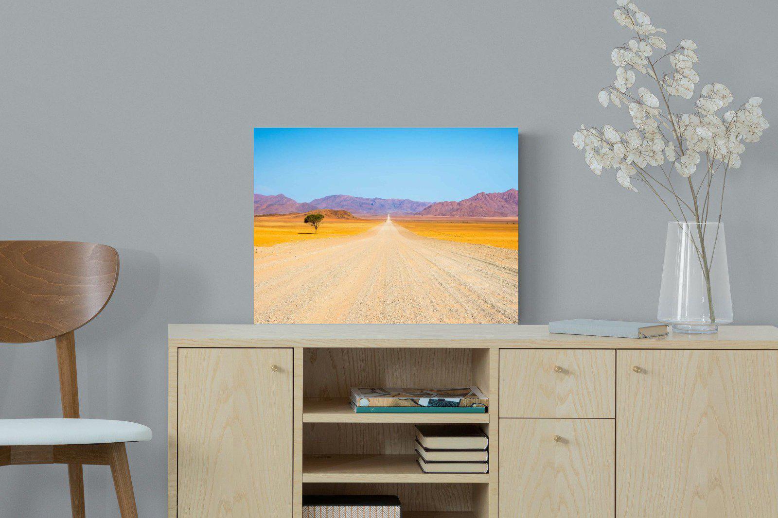 African Road-Wall_Art-60 x 45cm-Mounted Canvas-No Frame-Pixalot