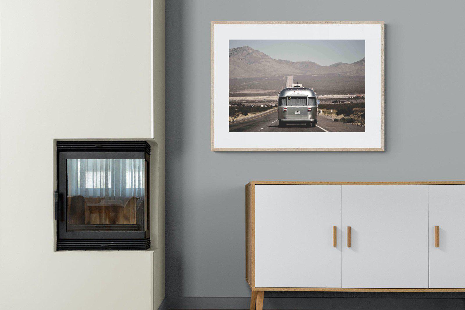 Airstream-Wall_Art-100 x 75cm-Framed Print-Wood-Pixalot