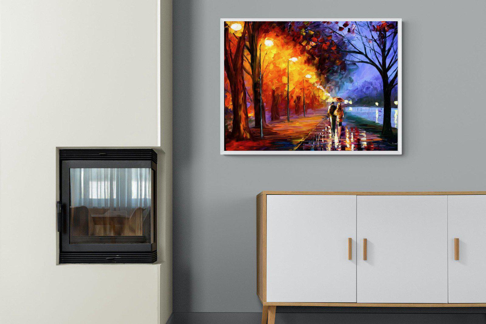 Alley By The Lake-Wall_Art-100 x 75cm-Mounted Canvas-White-Pixalot