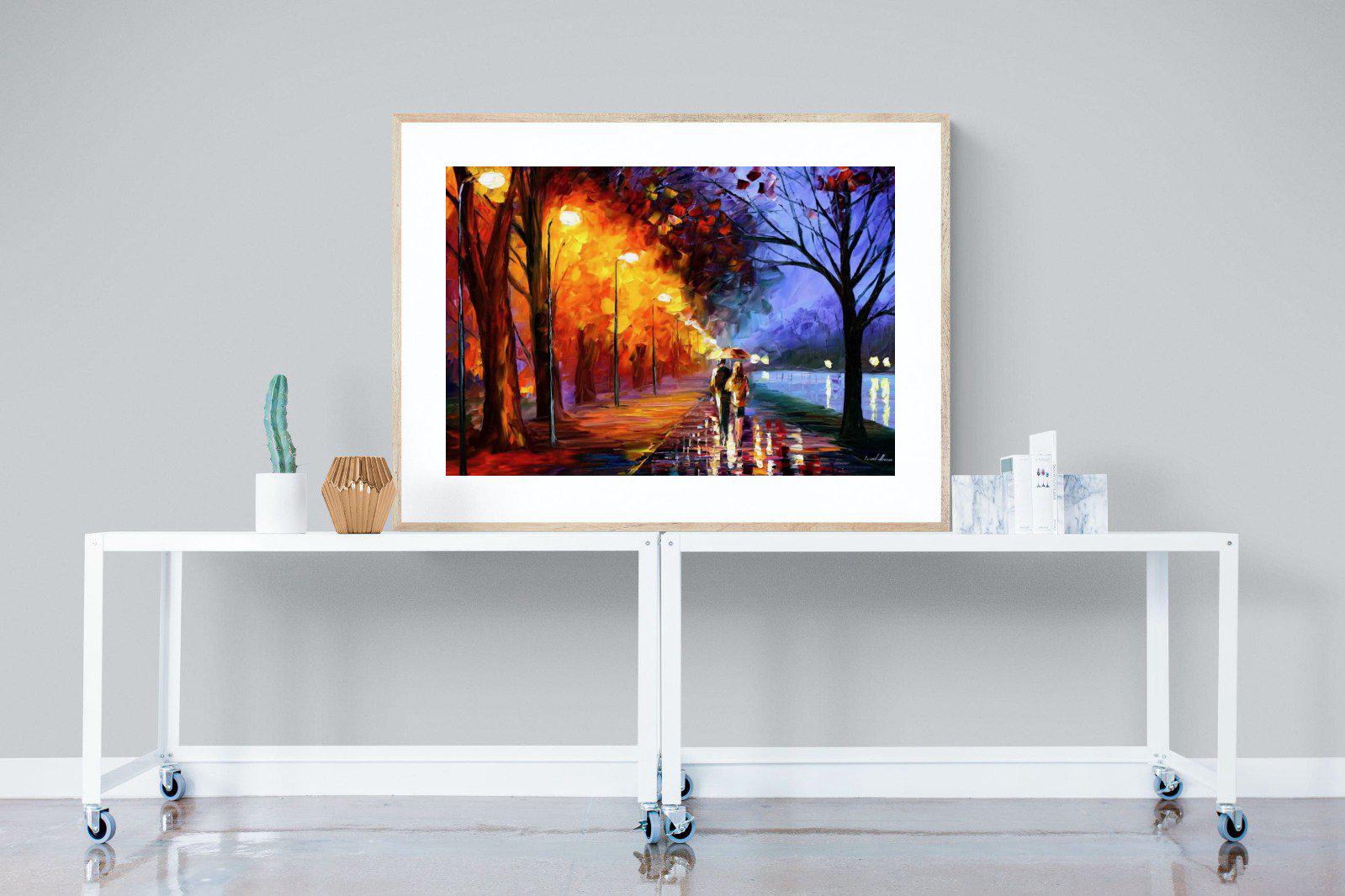 Alley By The Lake-Wall_Art-120 x 90cm-Framed Print-Wood-Pixalot