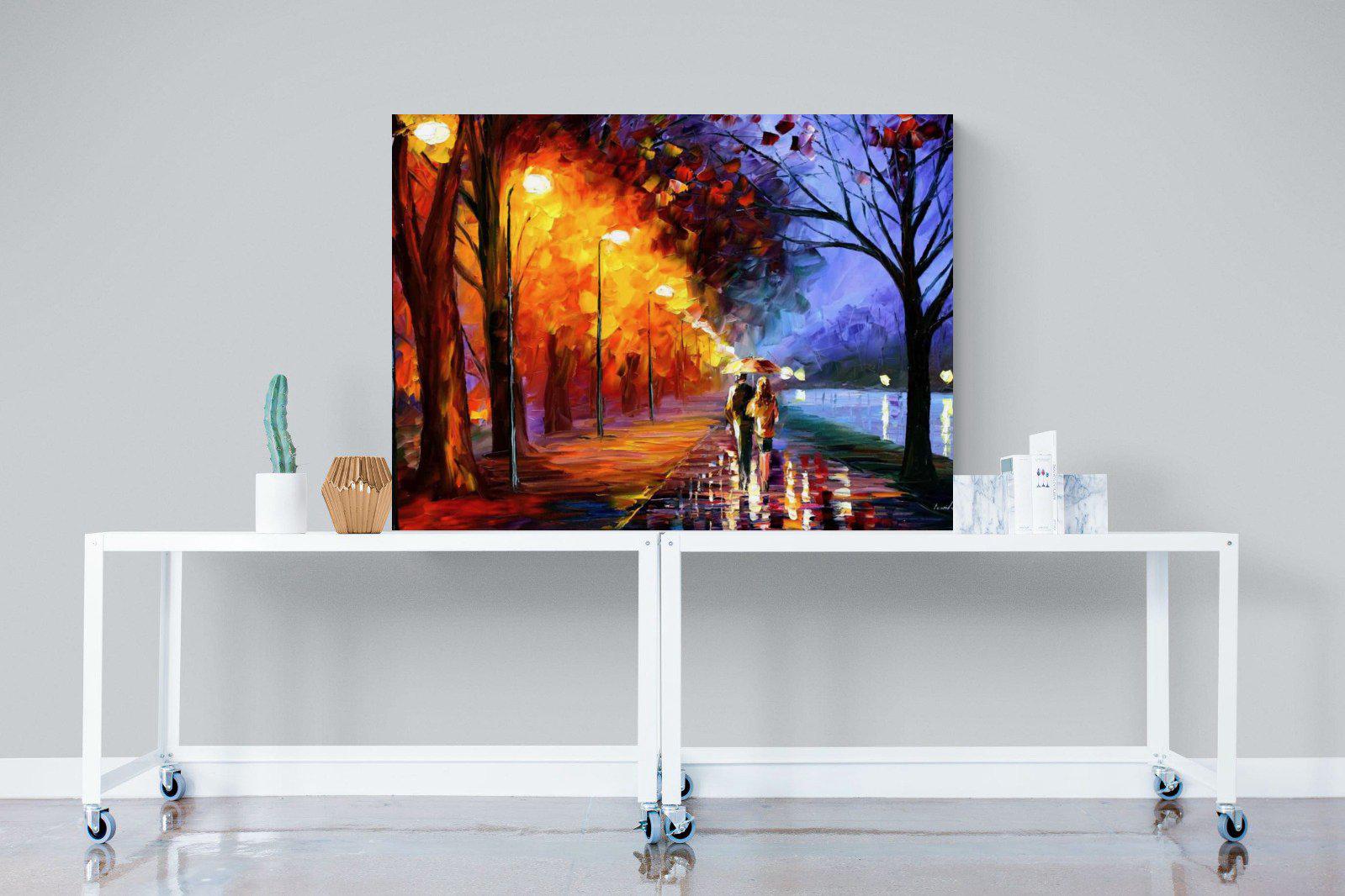 Alley By The Lake-Wall_Art-120 x 90cm-Mounted Canvas-No Frame-Pixalot