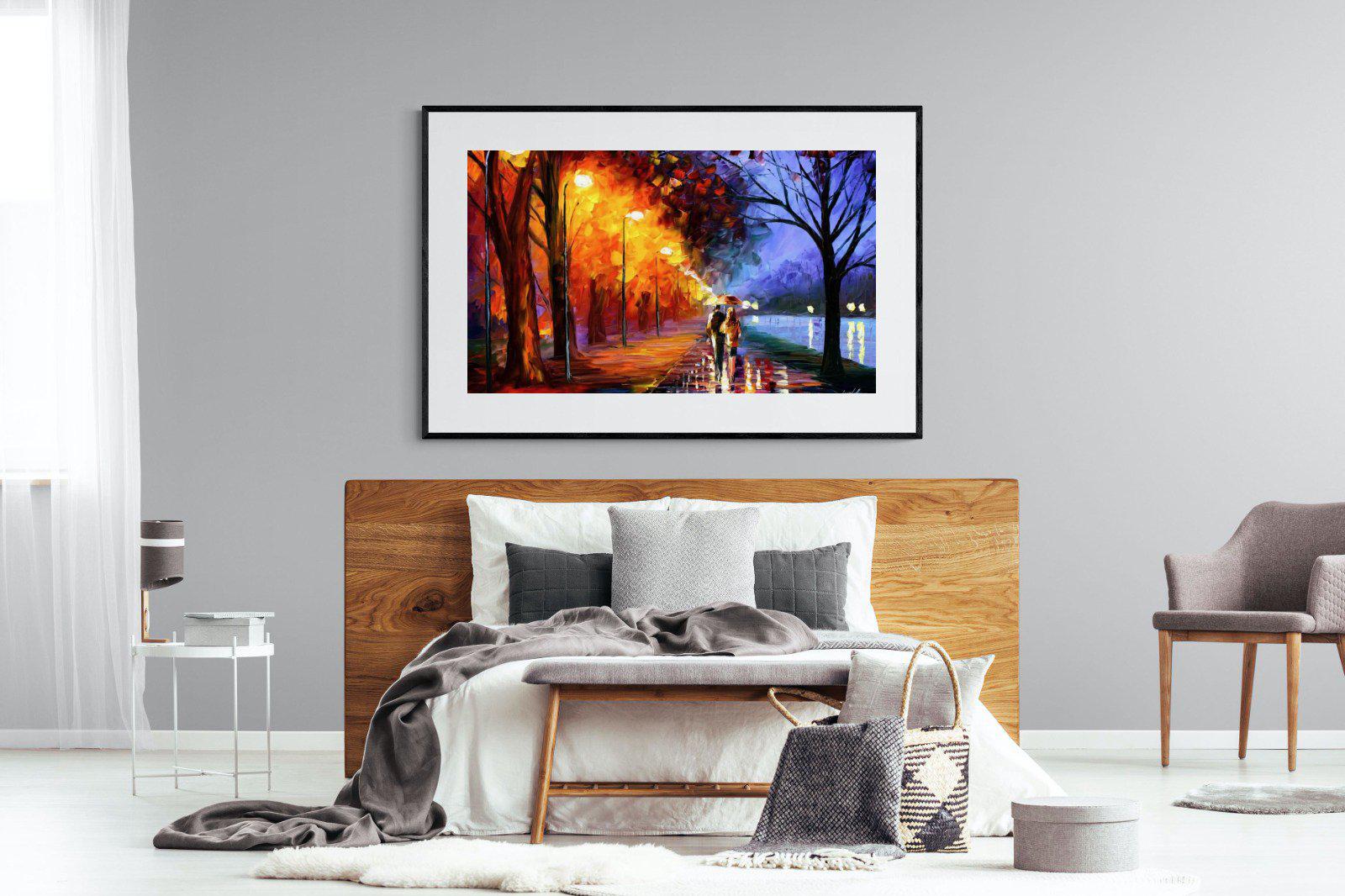 Alley By The Lake-Wall_Art-150 x 100cm-Framed Print-Black-Pixalot