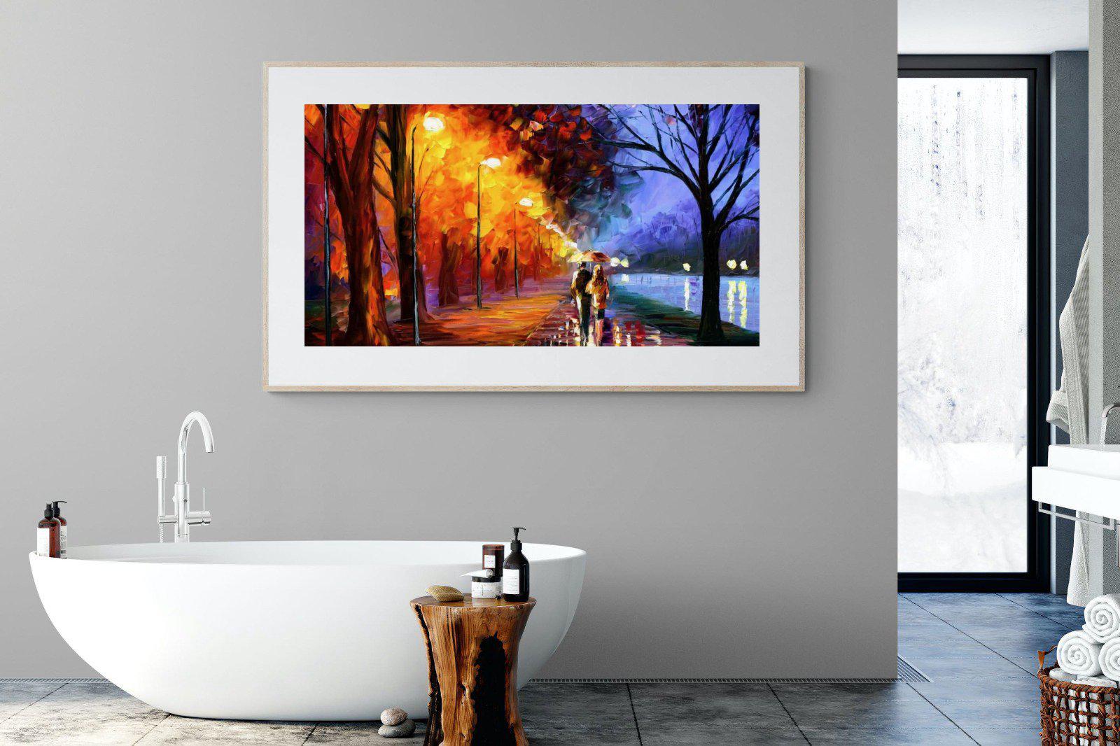 Alley By The Lake-Wall_Art-180 x 110cm-Framed Print-Wood-Pixalot