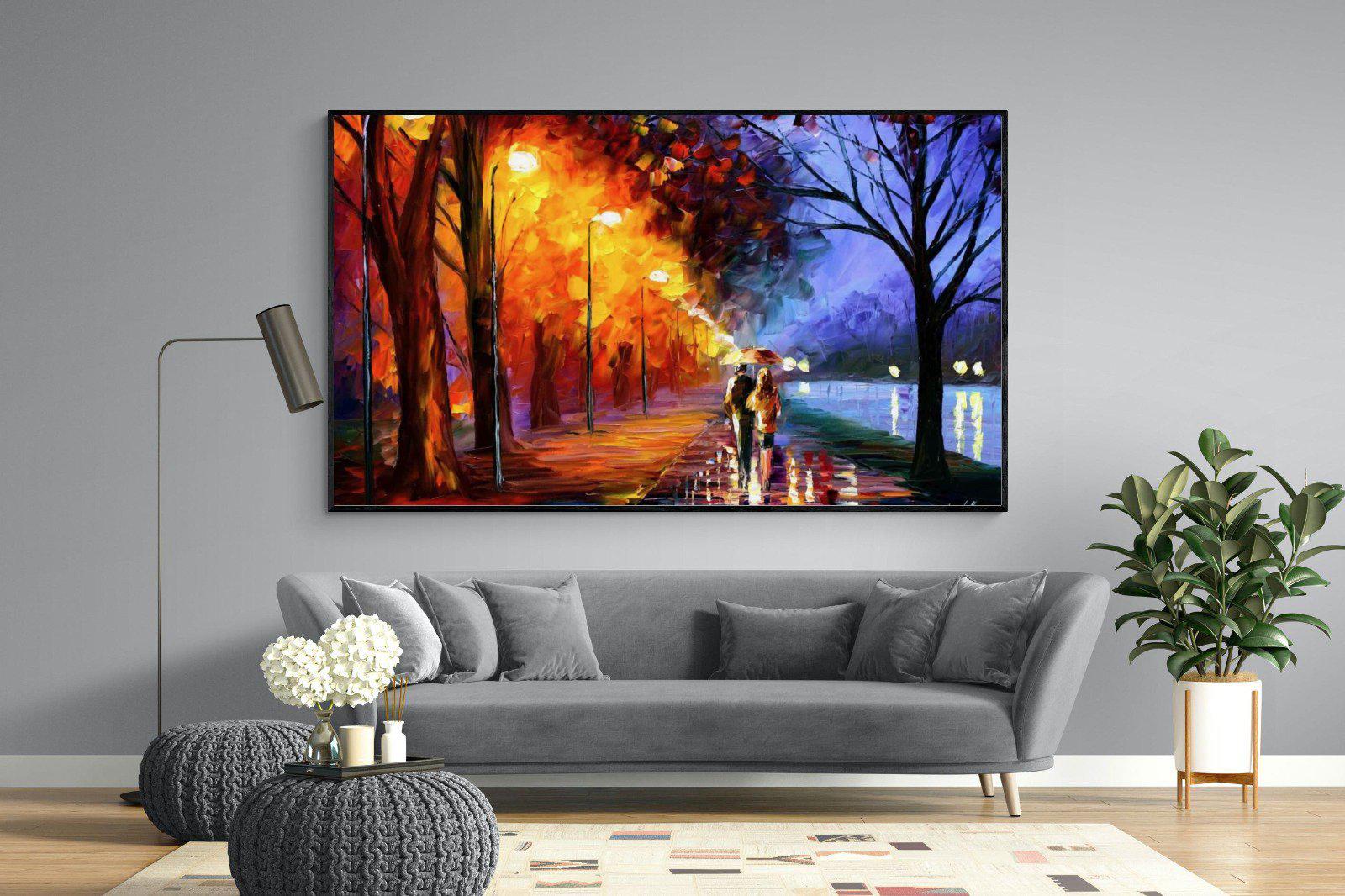 Alley By The Lake-Wall_Art-220 x 130cm-Mounted Canvas-Black-Pixalot