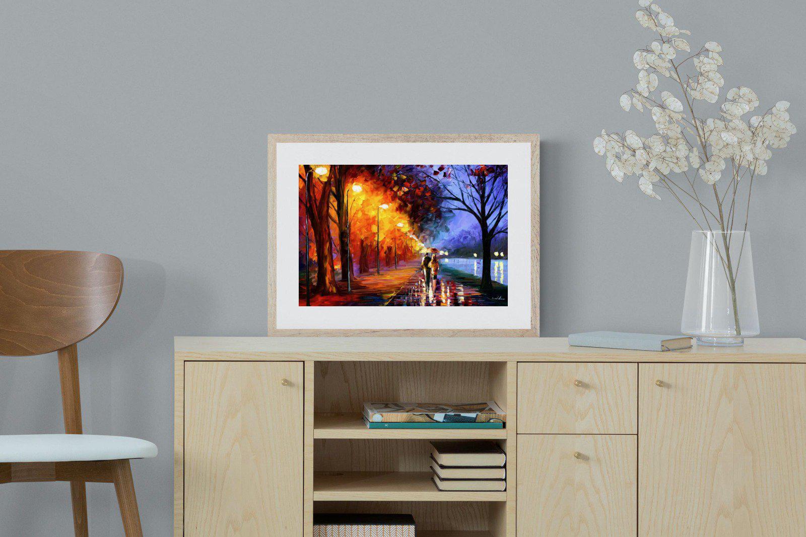 Alley By The Lake-Wall_Art-60 x 45cm-Framed Print-Wood-Pixalot