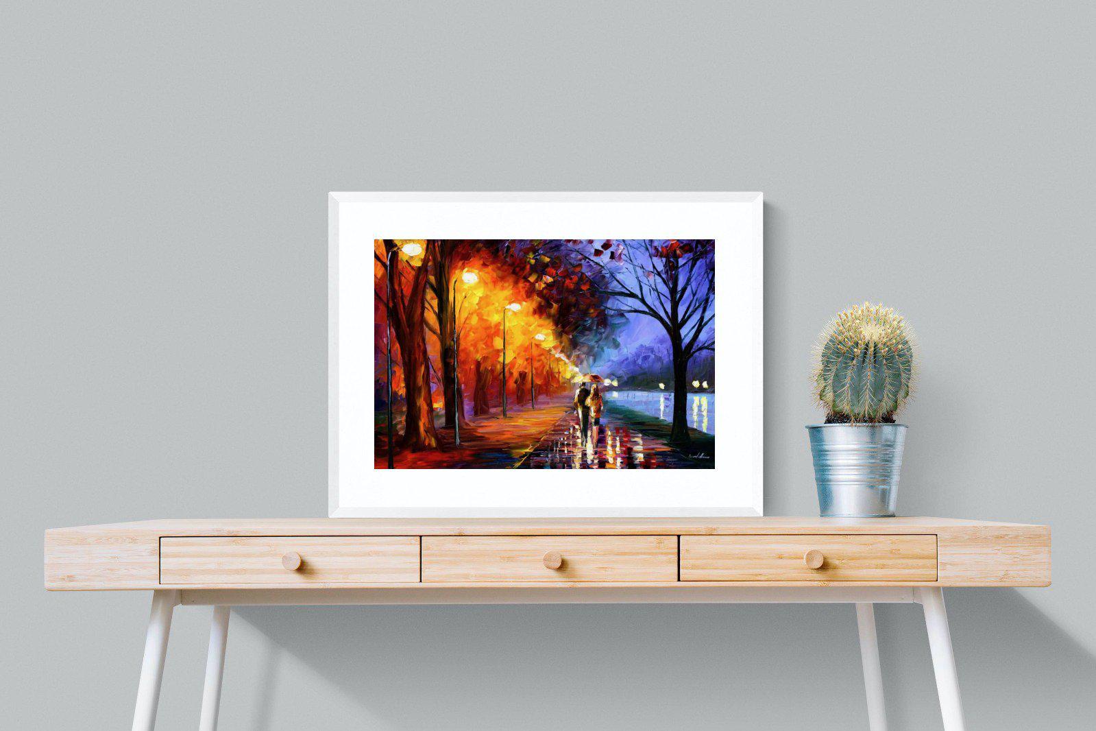 Alley By The Lake-Wall_Art-80 x 60cm-Framed Print-White-Pixalot