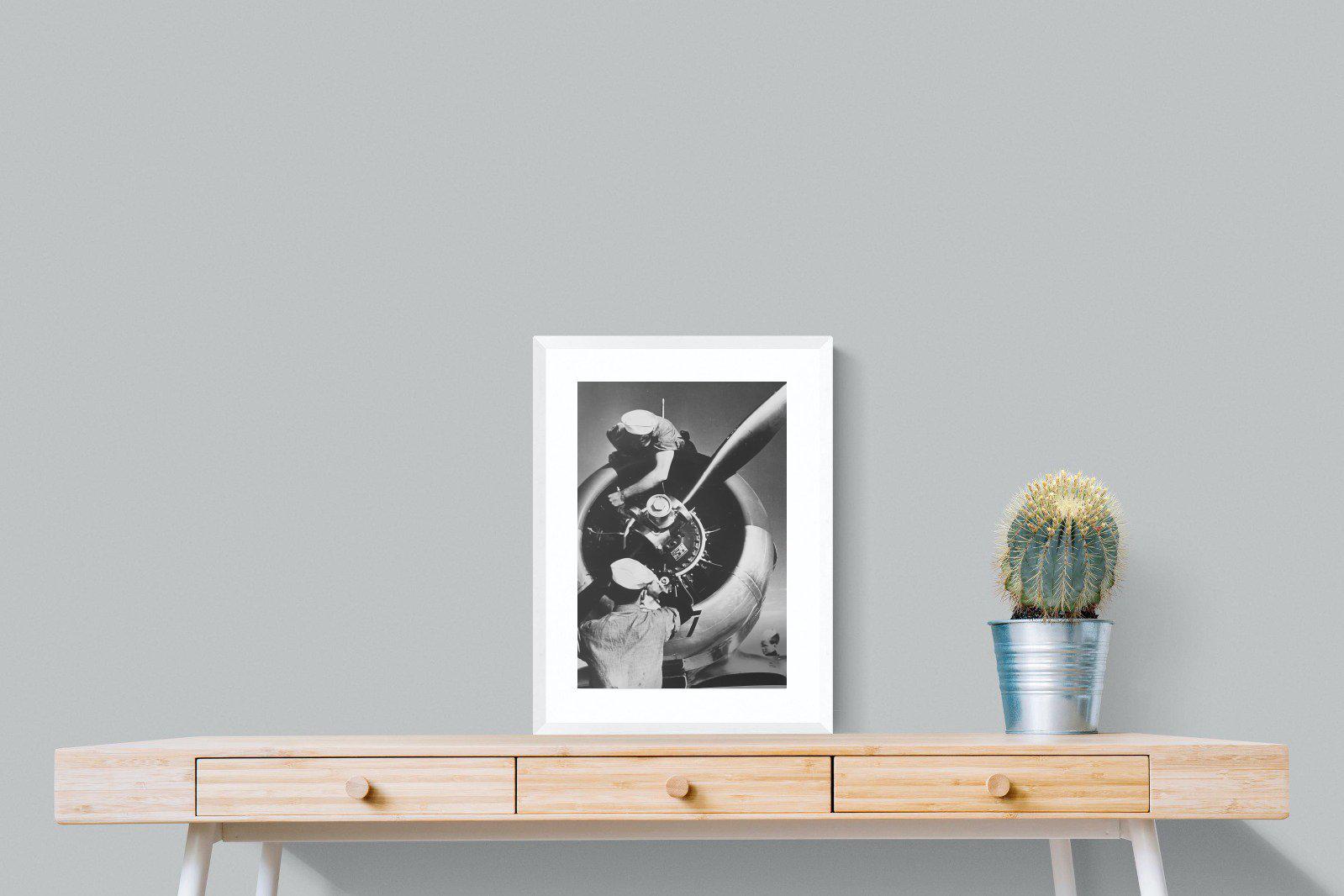 Allied Forces-Wall_Art-45 x 60cm-Framed Print-White-Pixalot