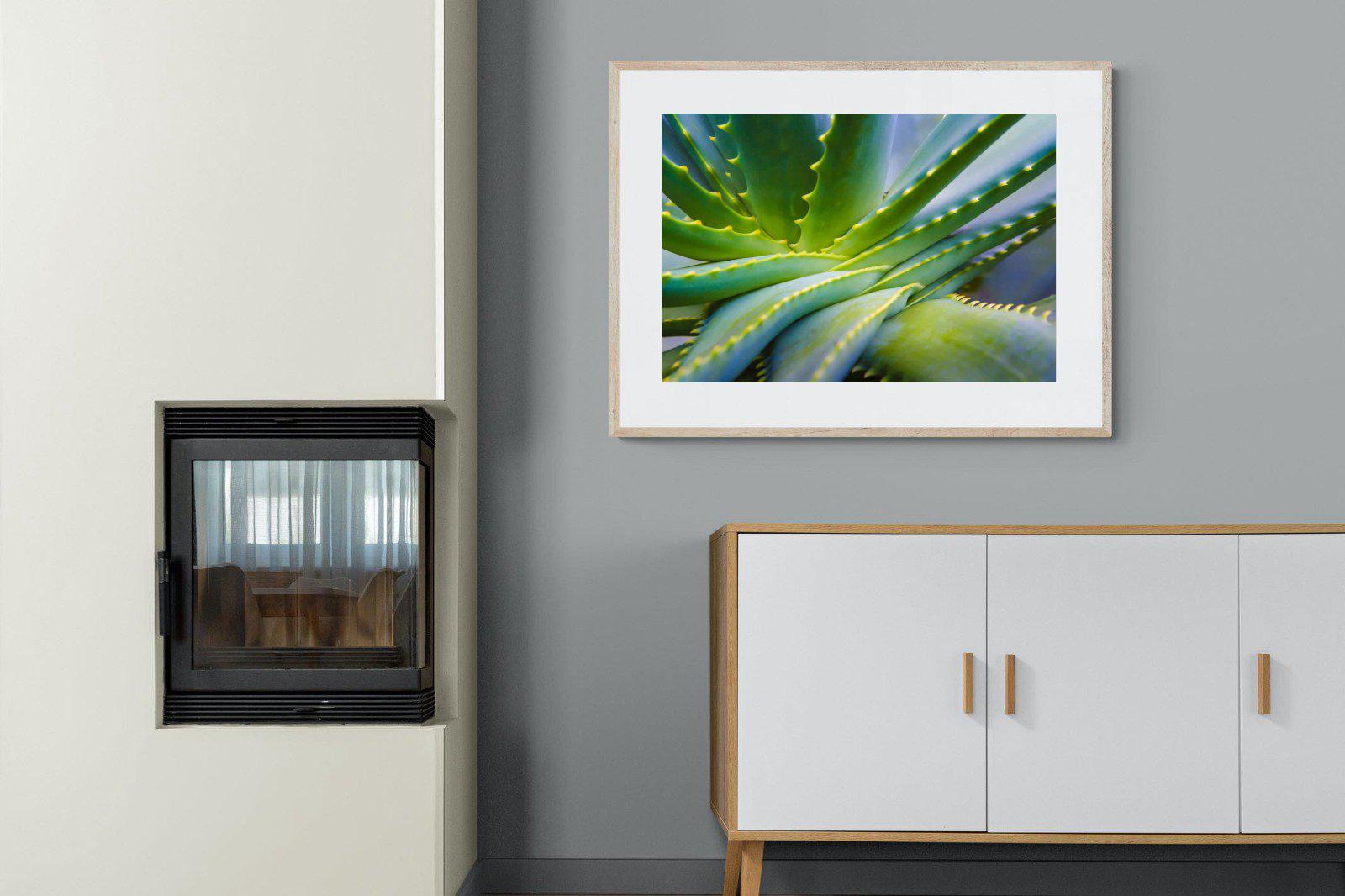 Aloe Vera-Wall_Art-100 x 75cm-Framed Print-Wood-Pixalot
