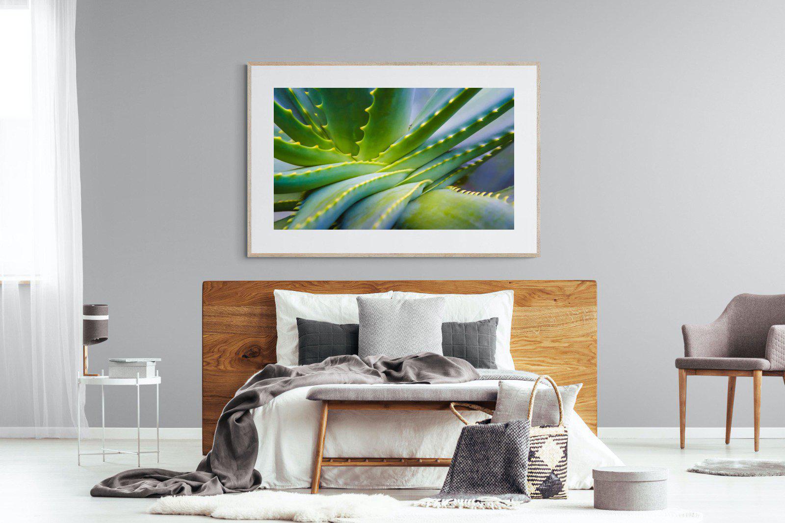 Aloe Vera-Wall_Art-150 x 100cm-Framed Print-Wood-Pixalot