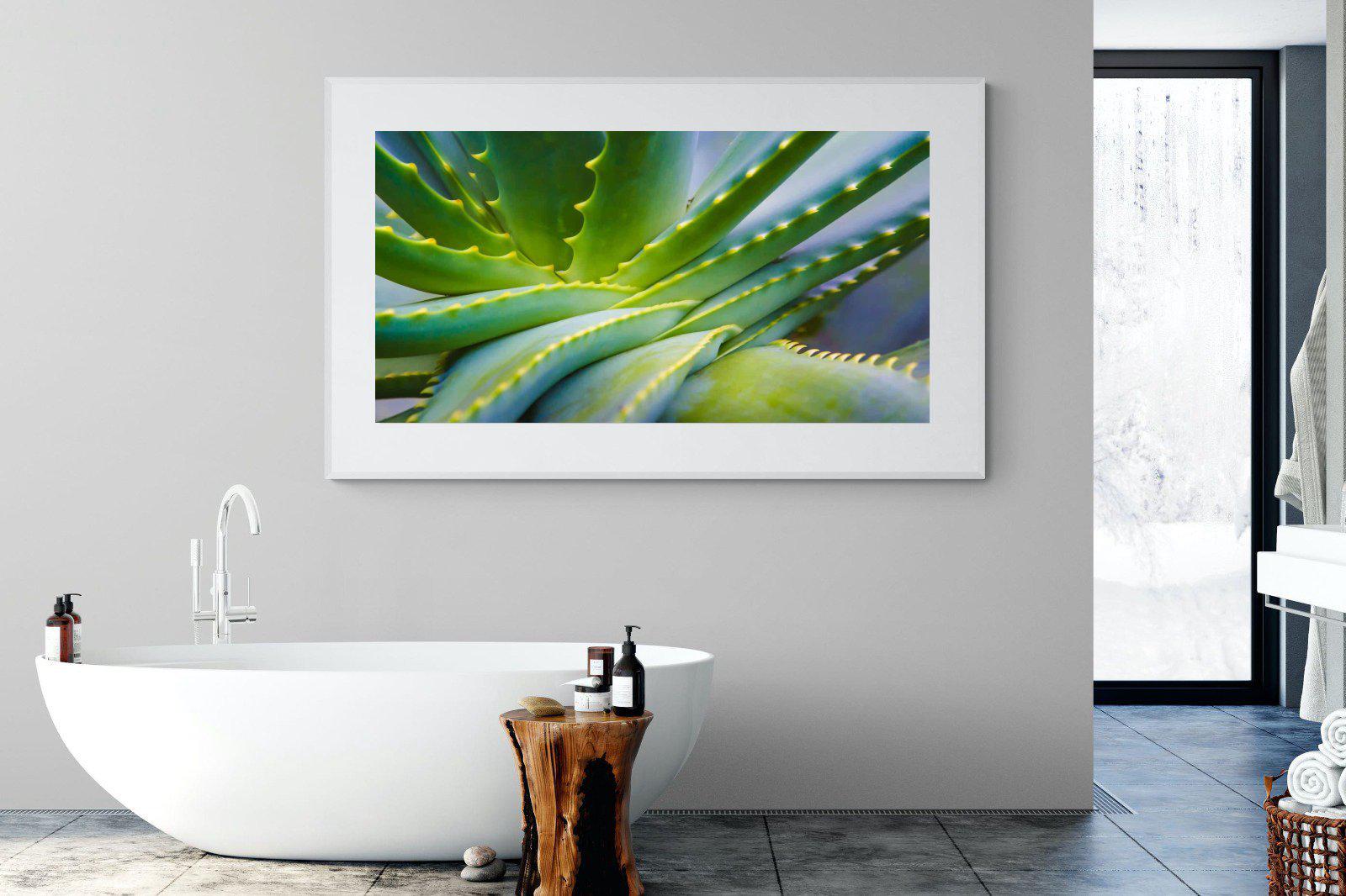 Aloe Vera-Wall_Art-180 x 110cm-Framed Print-White-Pixalot