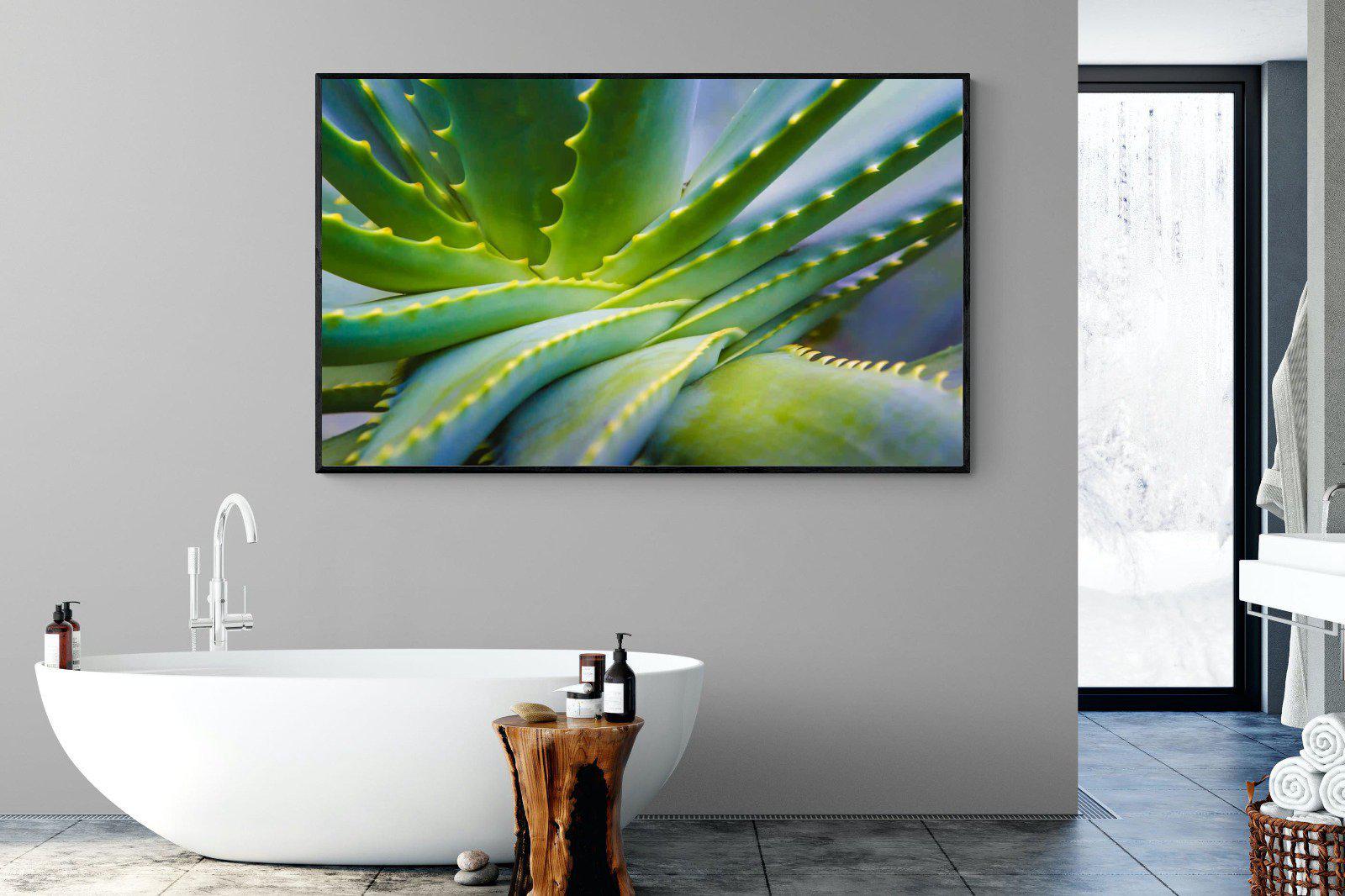 Aloe Vera-Wall_Art-180 x 110cm-Mounted Canvas-Black-Pixalot