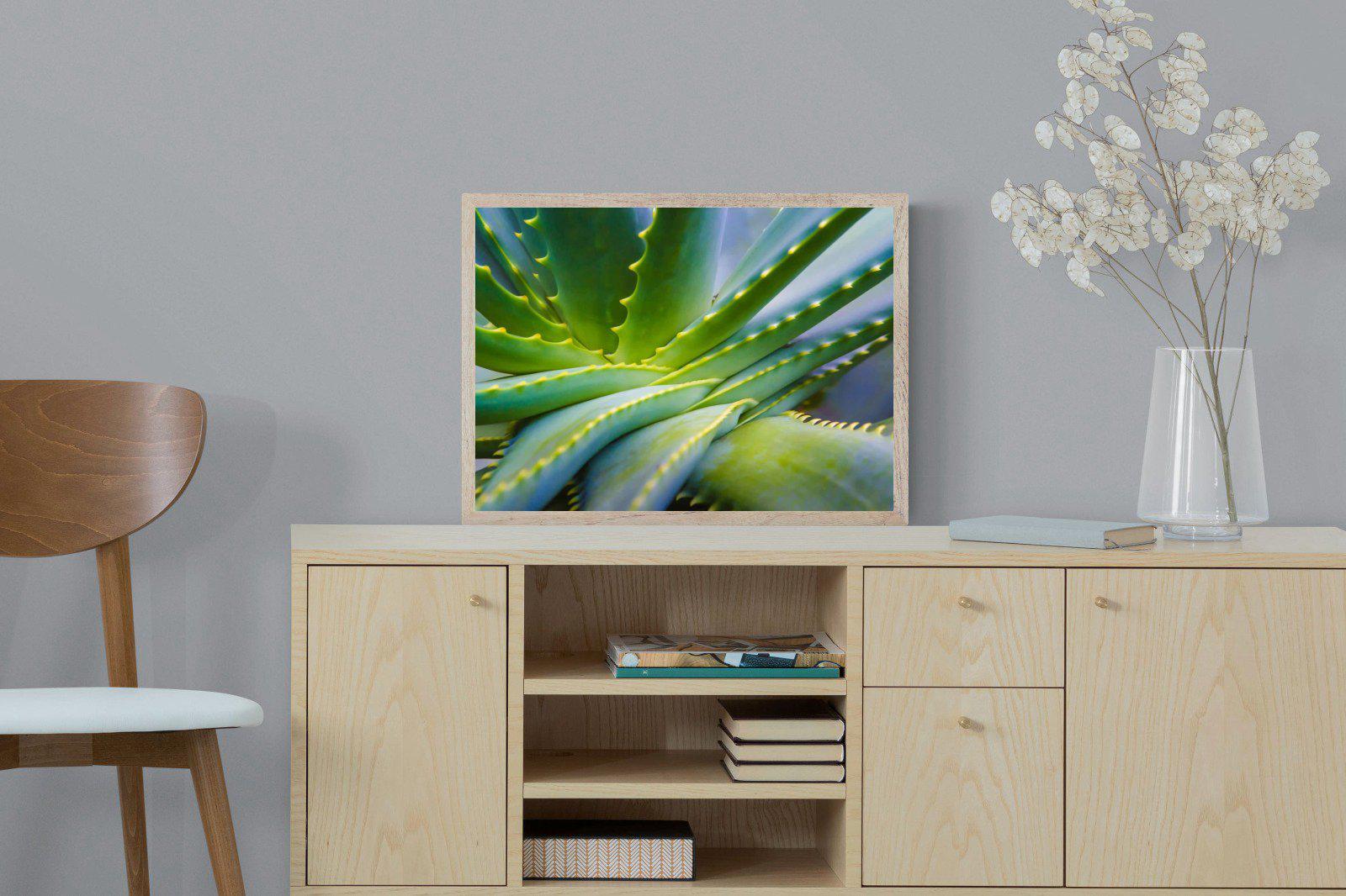 Aloe Vera-Wall_Art-60 x 45cm-Mounted Canvas-Wood-Pixalot