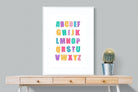 Alphabet-Wall_Art-75 x 100cm-Framed Print-White-Pixalot