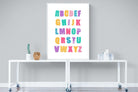 Alphabet-Wall_Art-90 x 120cm-Mounted Canvas-White-Pixalot