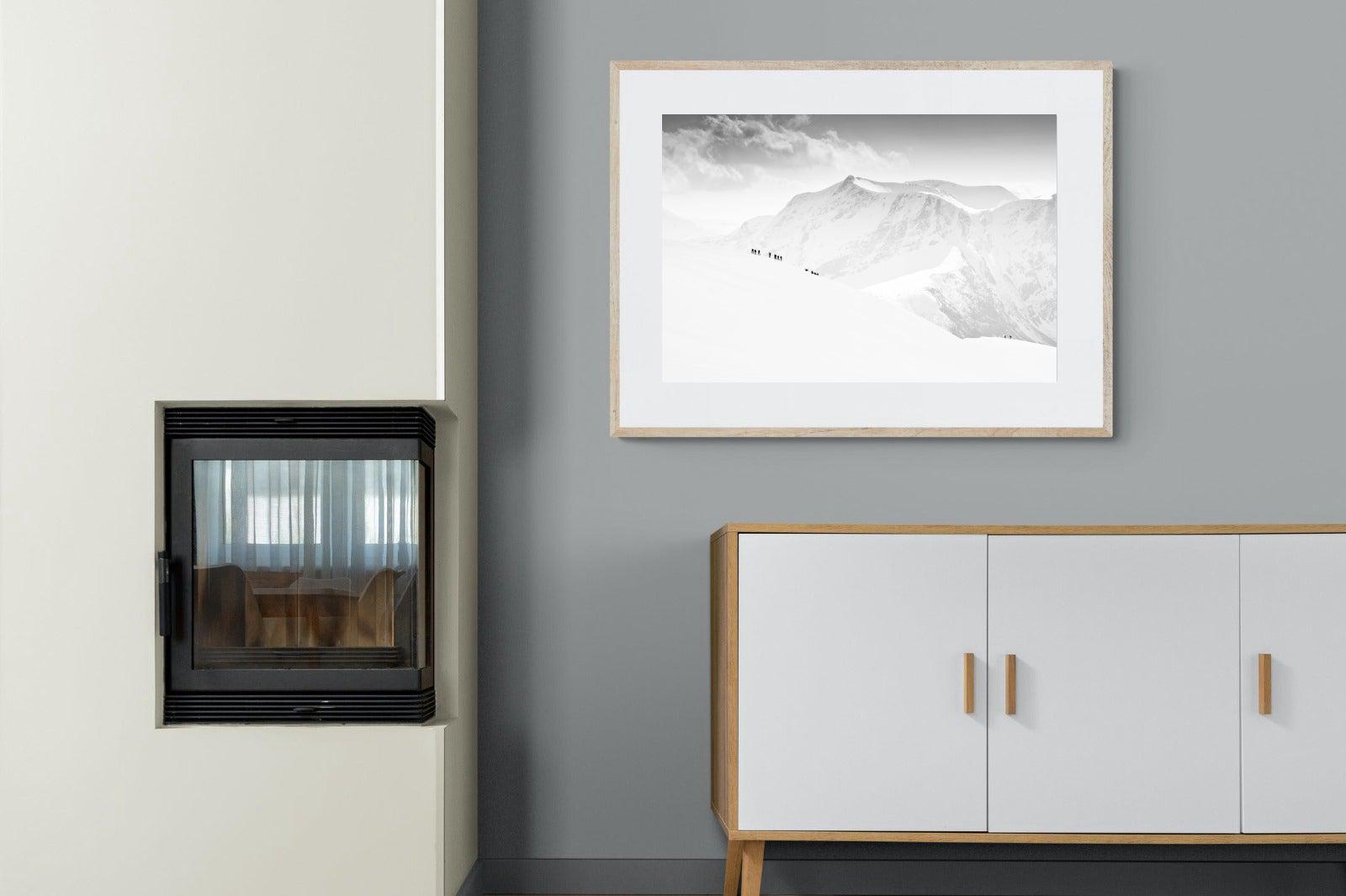 Alpinists-Wall_Art-100 x 75cm-Framed Print-Wood-Pixalot
