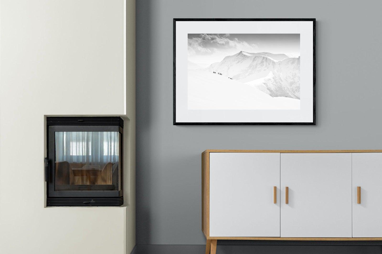 Alpinists-Wall_Art-100 x 75cm-Framed Print-Black-Pixalot