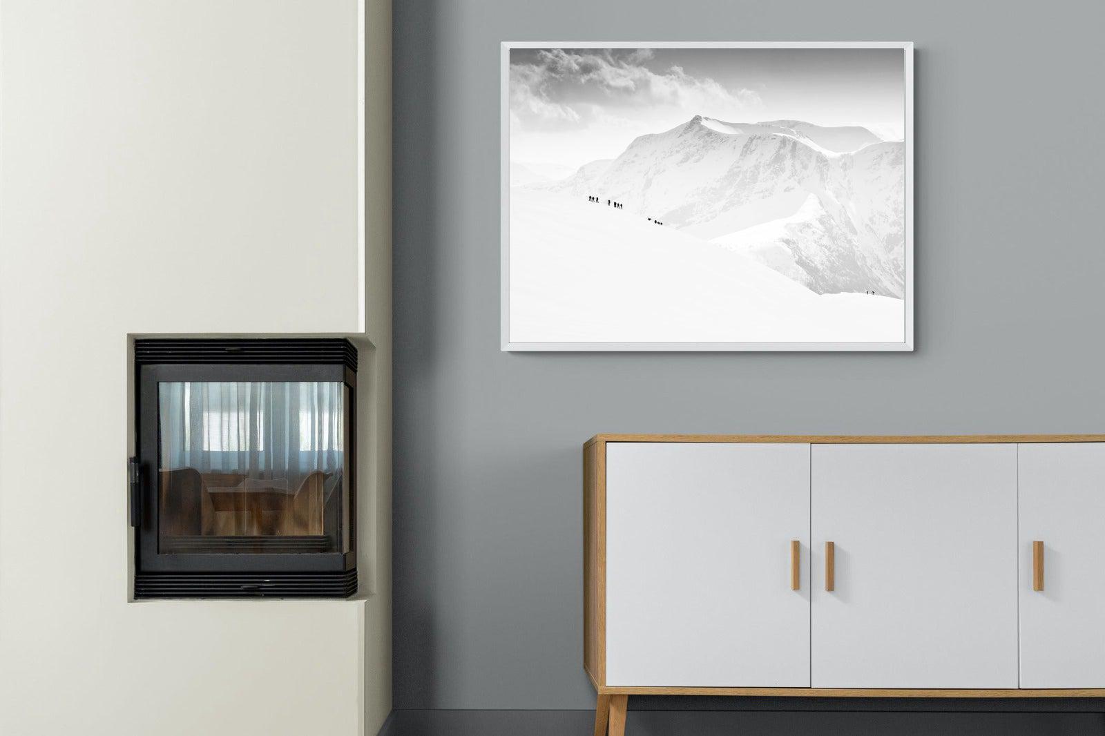 Alpinists-Wall_Art-100 x 75cm-Mounted Canvas-White-Pixalot