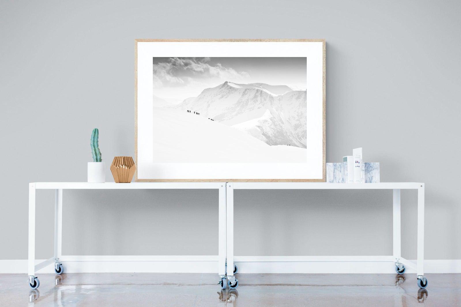 Alpinists-Wall_Art-120 x 90cm-Framed Print-Wood-Pixalot