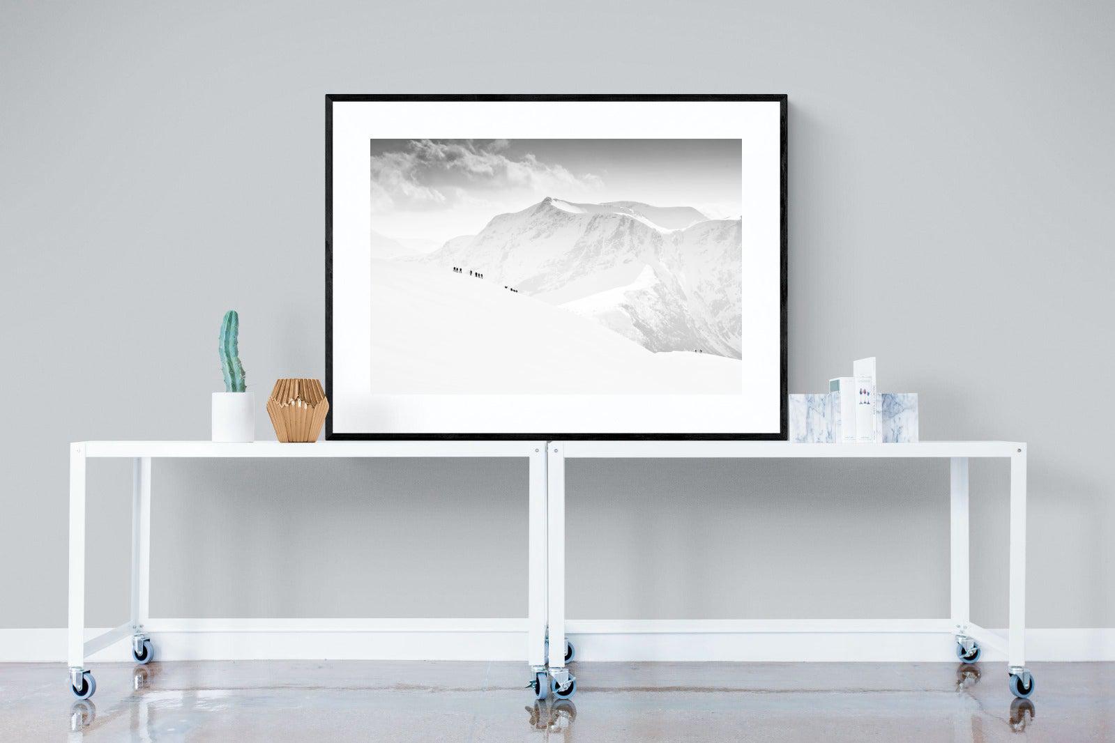 Alpinists-Wall_Art-120 x 90cm-Framed Print-Black-Pixalot
