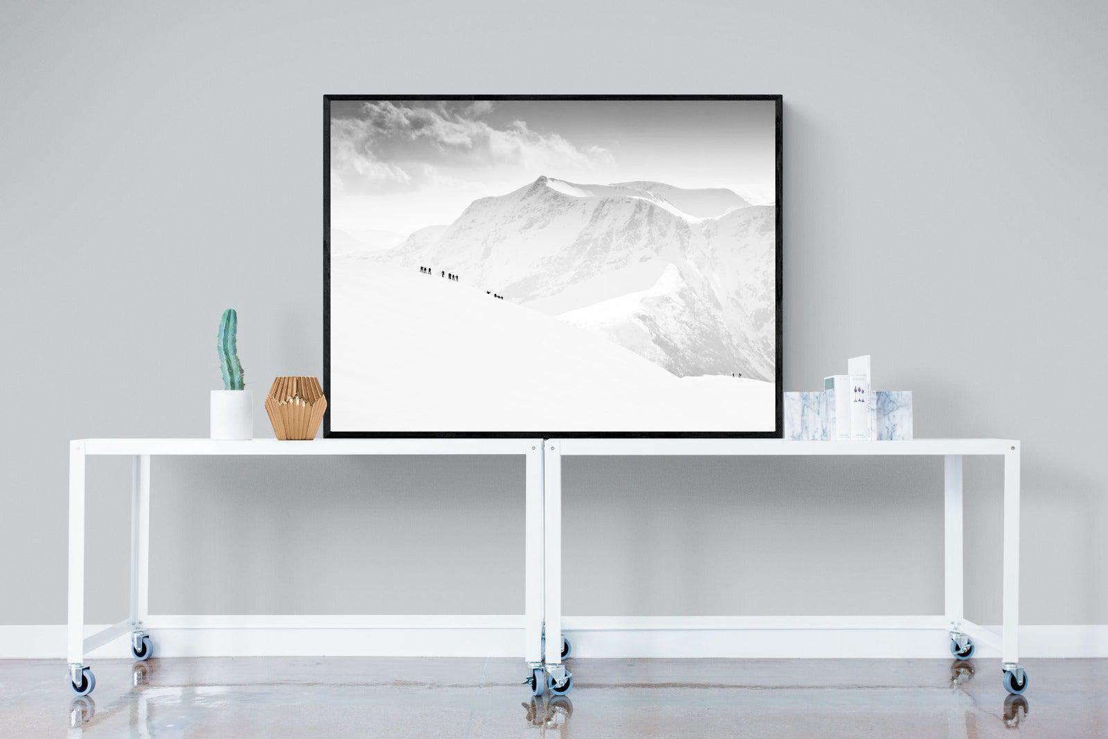 Alpinists-Wall_Art-120 x 90cm-Mounted Canvas-Black-Pixalot