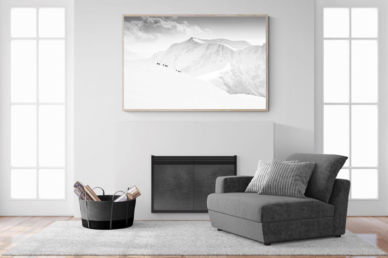 Alpinists-Wall_Art-150 x 100cm-Mounted Canvas-Wood-Pixalot