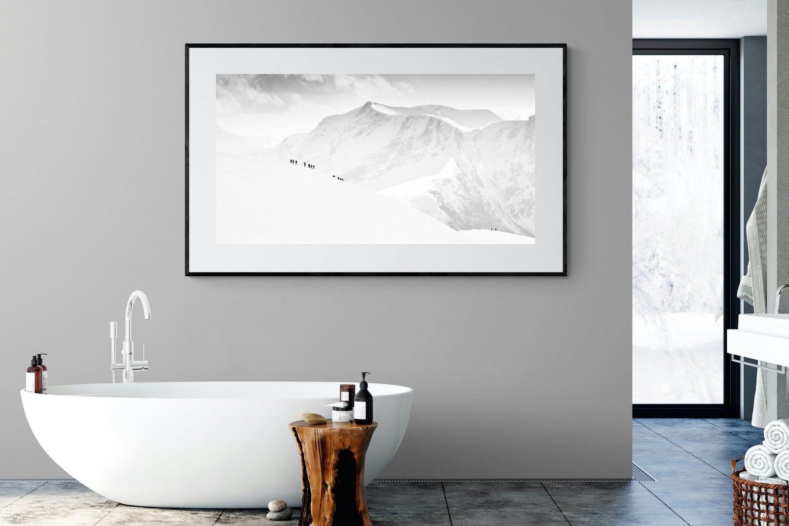 Alpinists-Wall_Art-180 x 110cm-Framed Print-Black-Pixalot