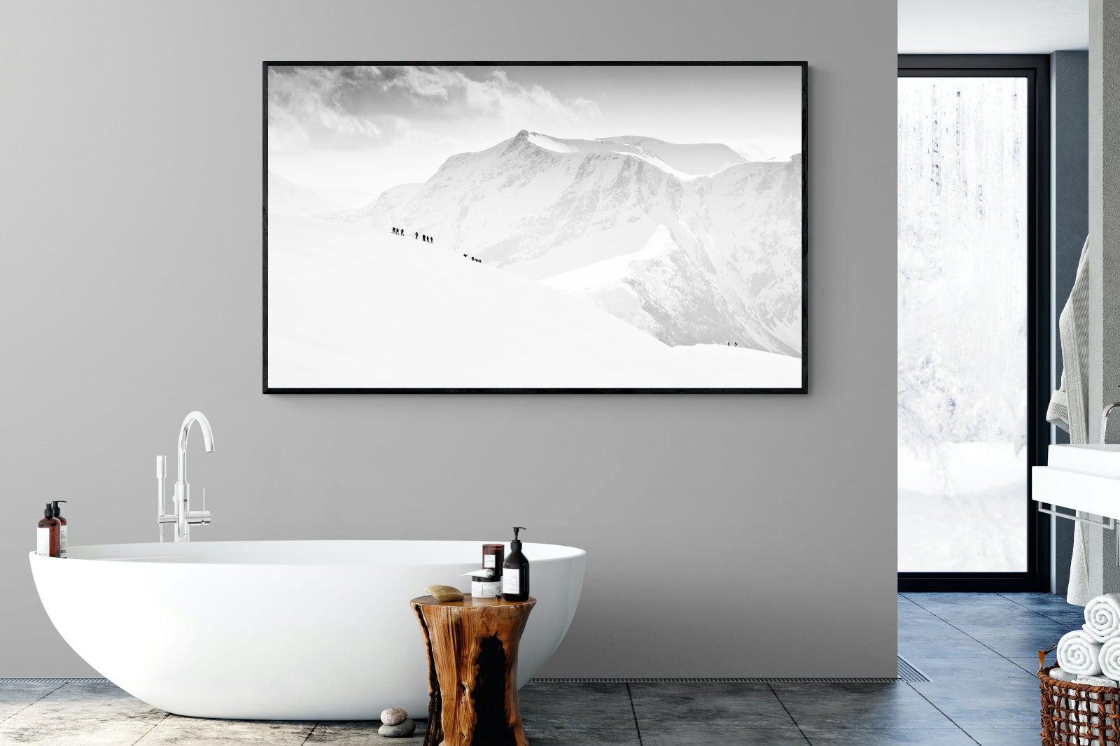 Alpinists-Wall_Art-180 x 110cm-Mounted Canvas-Black-Pixalot