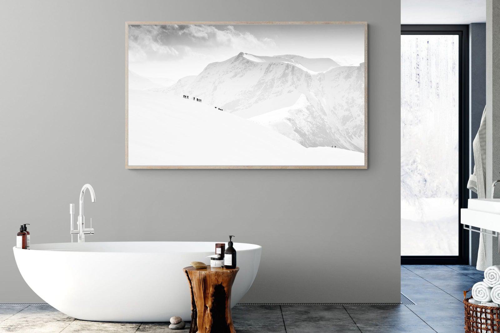 Alpinists-Wall_Art-180 x 110cm-Mounted Canvas-Wood-Pixalot