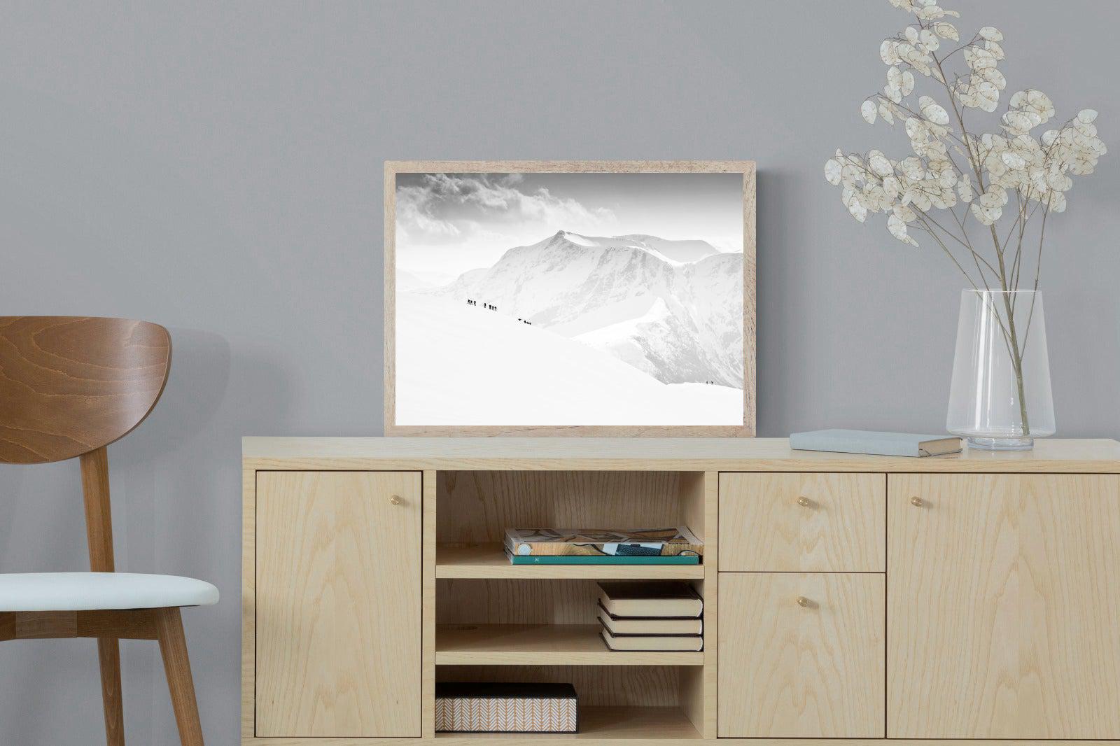 Alpinists-Wall_Art-60 x 45cm-Mounted Canvas-Wood-Pixalot