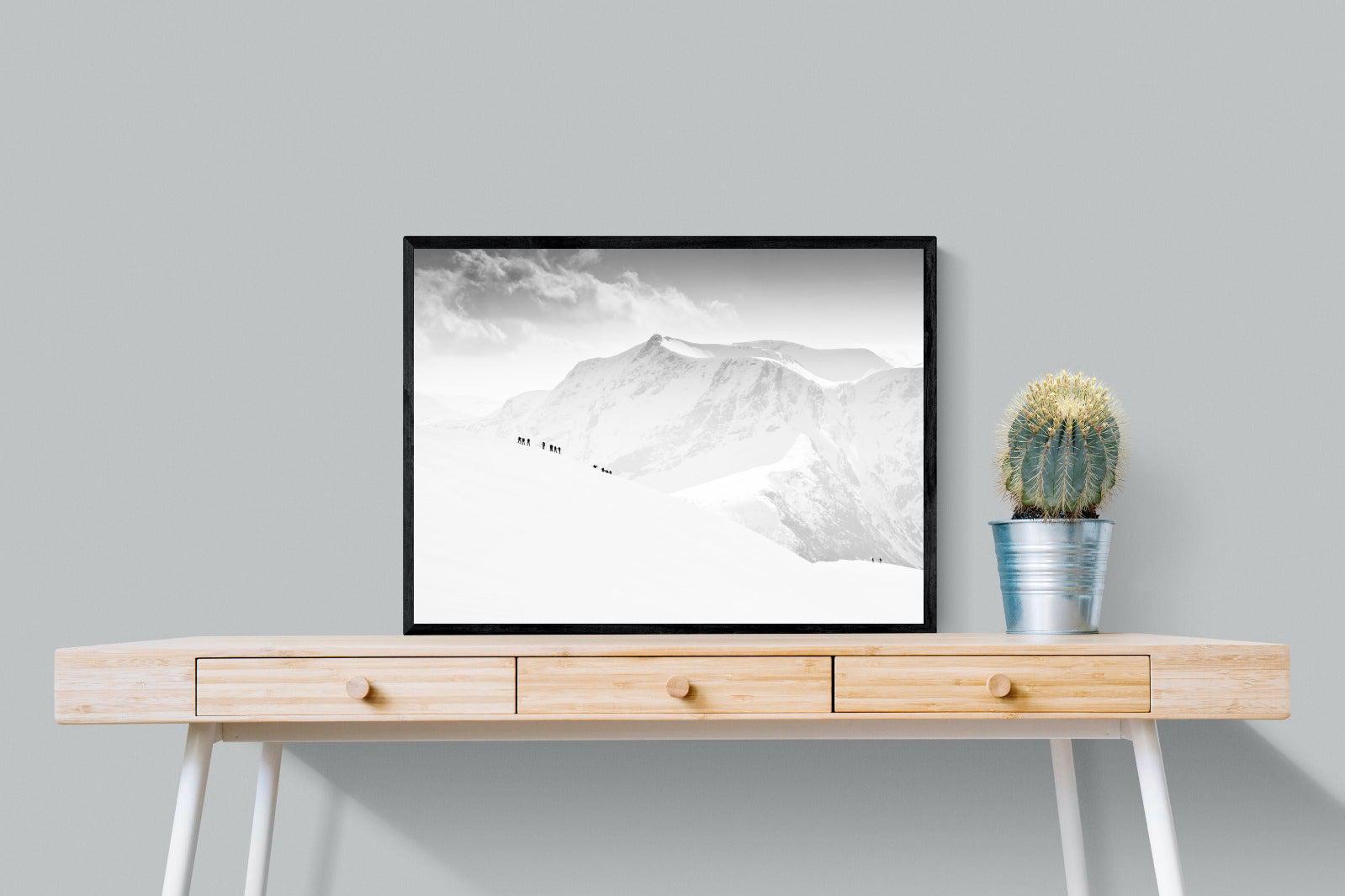 Alpinists-Wall_Art-80 x 60cm-Mounted Canvas-Black-Pixalot