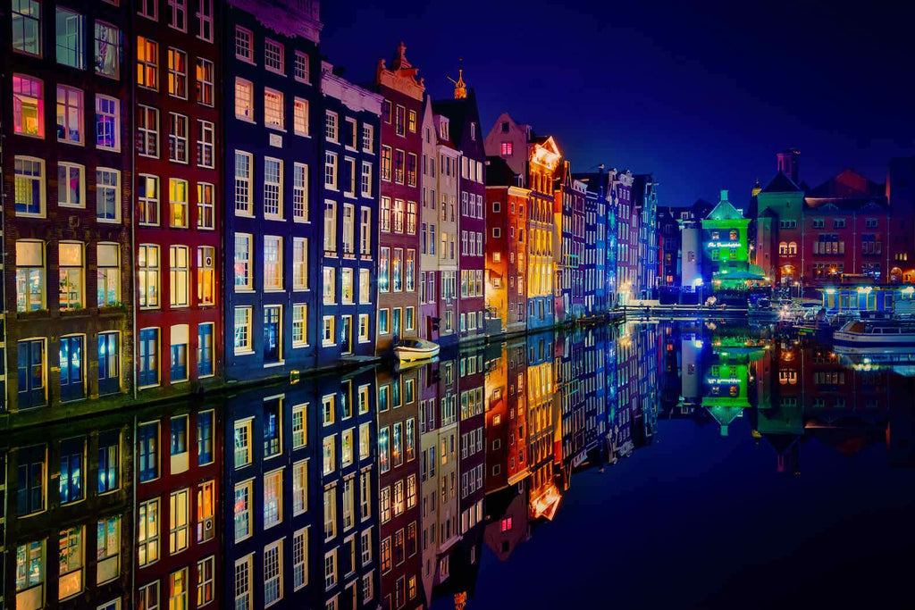 Amsterdam Night-Wall_Art-Pixalot