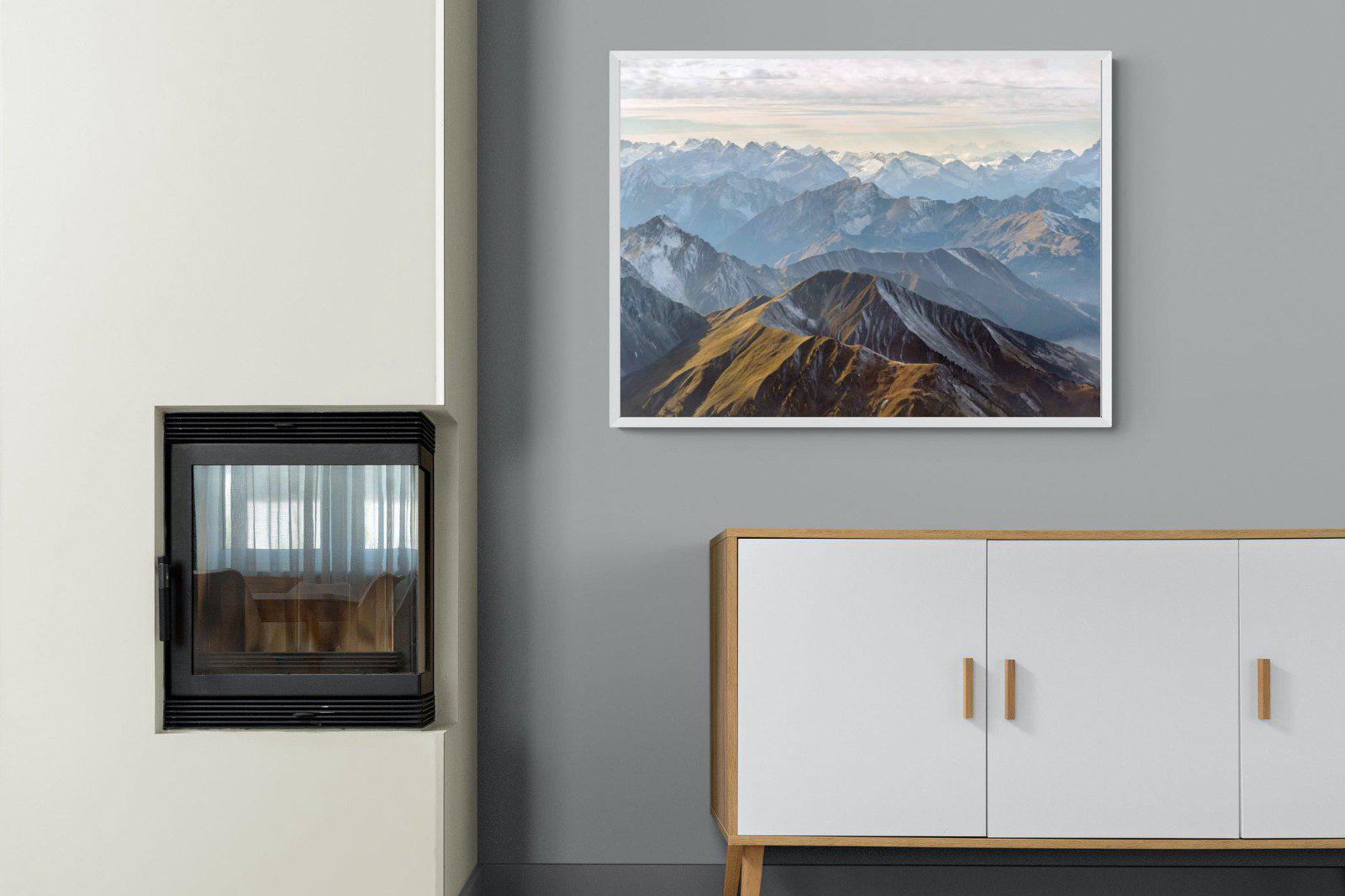 Andes Mountain-Wall_Art-100 x 75cm-Mounted Canvas-White-Pixalot