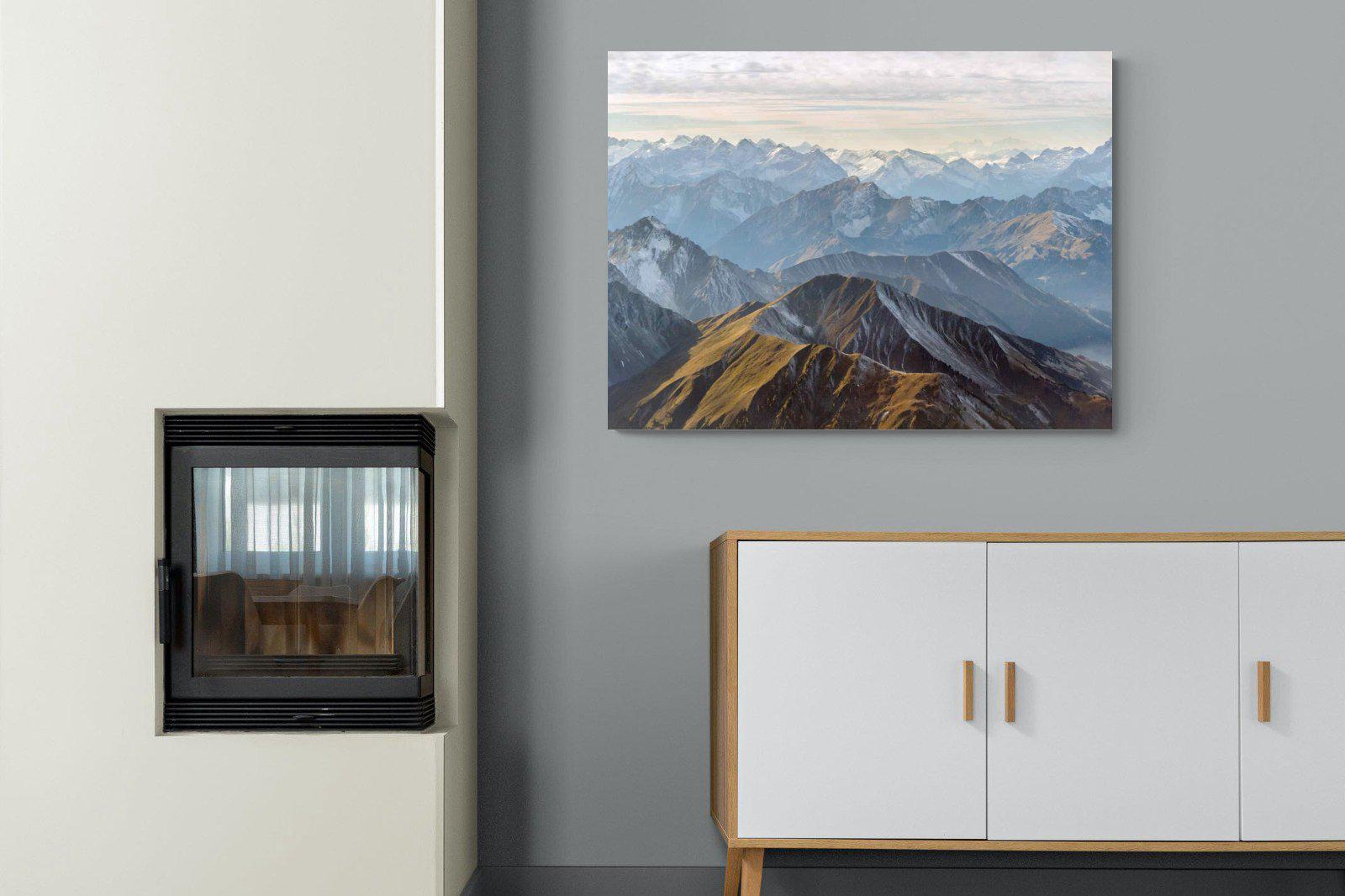 Andes Mountain-Wall_Art-100 x 75cm-Mounted Canvas-No Frame-Pixalot