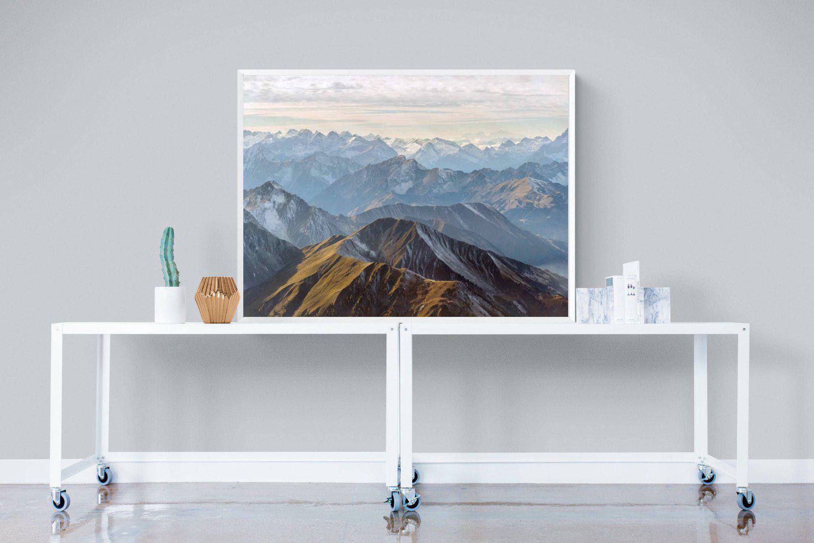 Andes Mountain-Wall_Art-120 x 90cm-Mounted Canvas-White-Pixalot